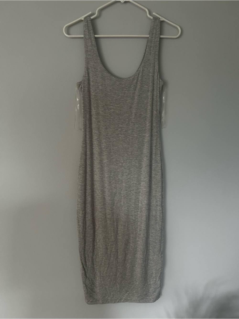Bar III Classic Sleeveless Grey Tank Dress